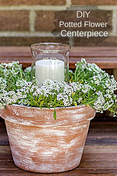 Flower Pot Centerpiece Easy And Affordable To Create