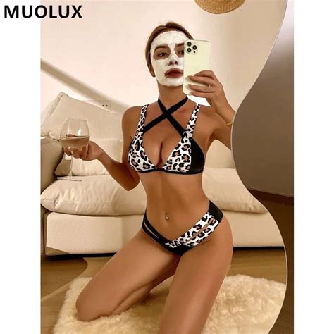 Conjunto De Biqu Ni Mulheres Sexy Push Up Duas Pe As Mai Halter