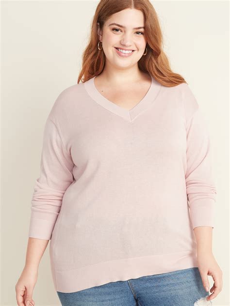 Relaxed Plus Size V Neck Tunic Sweater Old Navy