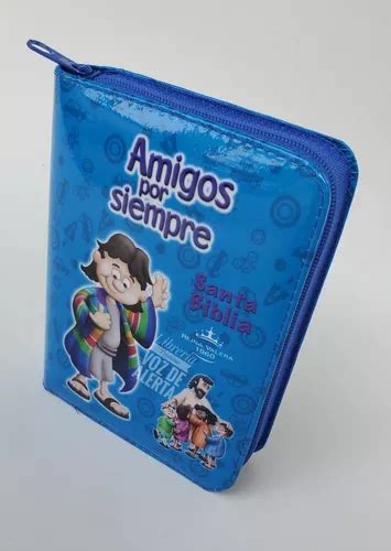 Biblia Para Ni Os Amigos Por Siempre Rvr Azul Con Cierre En