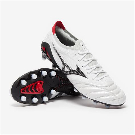 Mizuno Morelia Neo IV Beta Made In Japan FG White Black Red Mens