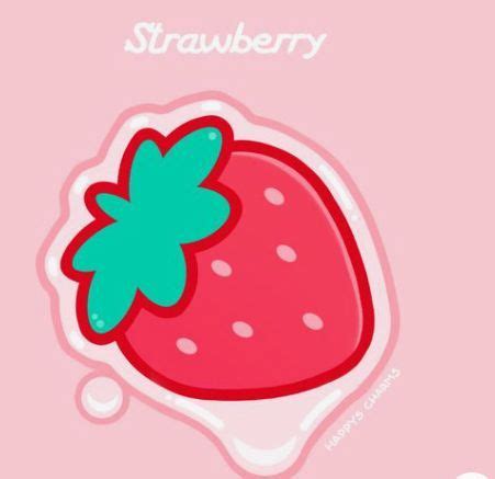 strawberry | Strawberry art, Strawberry drawing, Cute stickers