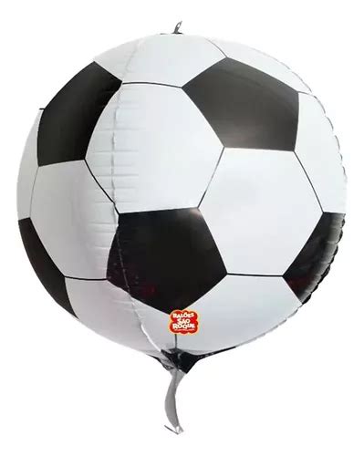 Balão Bexiga Metalizado 3 D Bola De Futebol Redonda 360 MercadoLivre