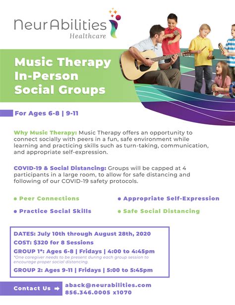 Music Therapy In-Person Groups - NeurAbilities Healthcare