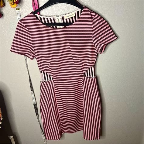 Sugarlips Dresses Sugar Lips Bw Striped Red Dotted Mini Dress With