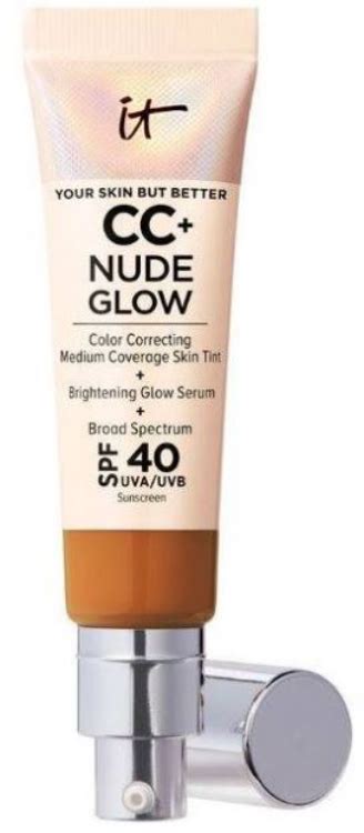 It Cc Nude Glow Color Correcting Medium Coverage Skin Tint Brightening Glow Serum Spf