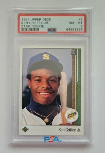 Upper Deck No Ken Griffey Jr Rc Rookie Card Psa Near Mint