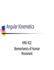 Angular Kinematics Pdf Angular Kinematics Kns Biomechanics Of