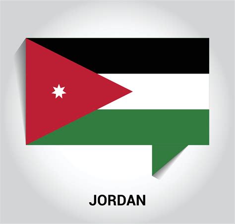 Jordan flag design vector 13304686 Vector Art at Vecteezy