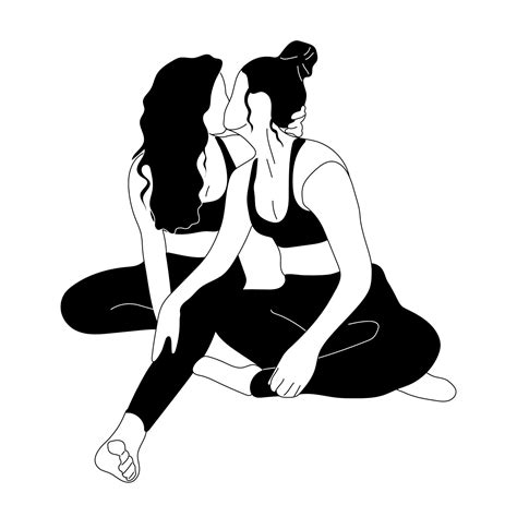 Female Characters Looking At Each Other Lesbian Couple In Love Concept Of Female Tenderness