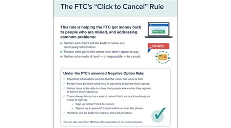 Ftc Announces Final Click To Cancel Rule For Subscriptions The Tech