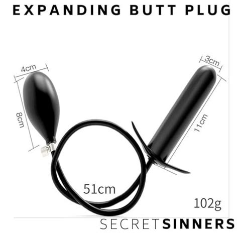 Expanding Butt Plug Anal Training Inflatable Dildo Sex Toy Masturbation Anus Anal BDSM Kinky By