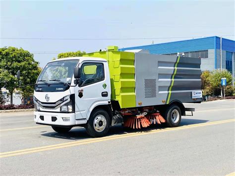 China Dongfeng Road Sweeper Truck With Cbm Sweeper Truck Street