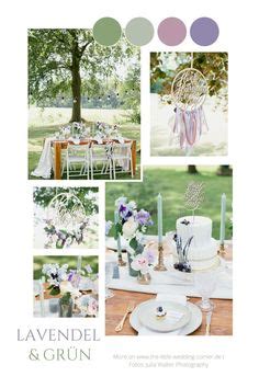 Hochzeit Moodboard Greenery Lavendel Flieder Sommer Gartenhochzeit Mit