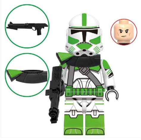 Boneco Blocos De Montar Clone Troopers Nd Star Wars Mega Block