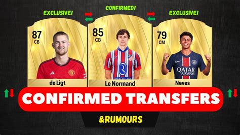 Fc New Confirmed Transfers Rumours Ft De Ligt Le Normand