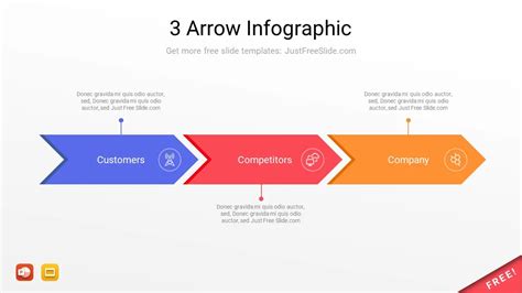 3 Arrow Infographic Powerpoint Template Just Free Slide