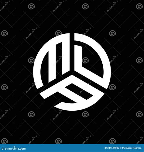 MDA Letter Logo Design On Black Background. MDA Creative Initials ...