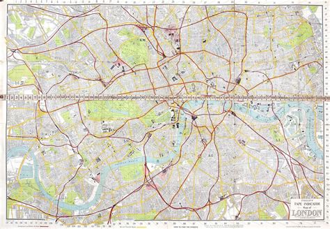 Philips Tape Indicator Map Of London By Philip George Son Ltd