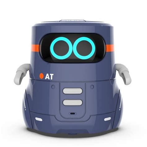 Bleu Jouet Robot Intelligent Rc Pour Enfants Tactile Fonctionnel