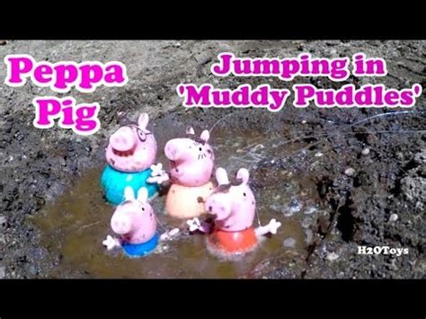 Peppa Pig Jumping In Muddy Puddles YouTube