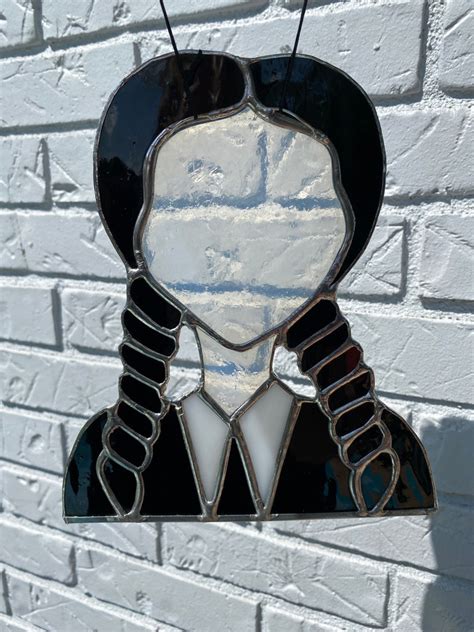 Wednesday Addams Stained Glass Art Etsy Canada