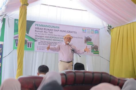 Rajin Sedekah Rezeki Berlimpah Kopsyah Bmi Serahkan Rumah Gratis Ke