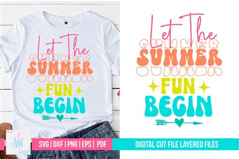 Let The Summer Fun Begin Retro Designs Graphic By Svgstudiodesignfiles