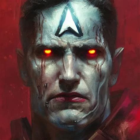 A Portrait Of Captain America Zombie Art By Greg Stable Diffusion