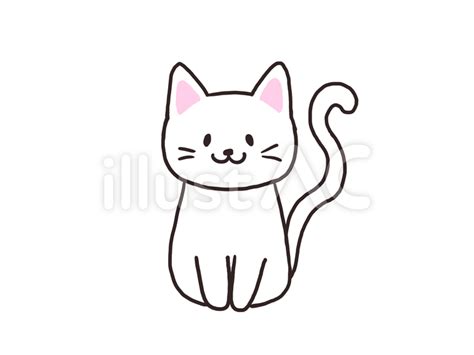 猫白ネコイラスト No 1773881／無料イラストフリー素材なら「イラストac」