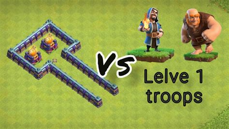 Clash Of Clans Poison Tower Vs Level 1 All Troops Clashtime Coc