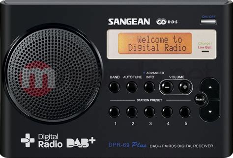 Sangean Radio DAB FM Sangean DPR 69 Czarny Radio Morele Net