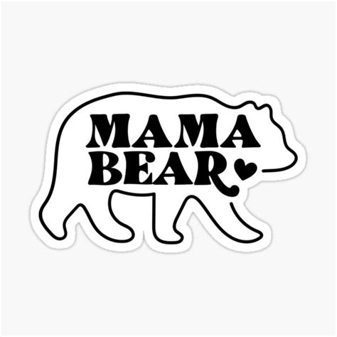 Mama Bear Sticker For Sale By Redbubbleshoptt Redbubble