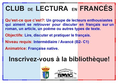 Biblioteca P Blica De Gines Club De Lectura En Franc S