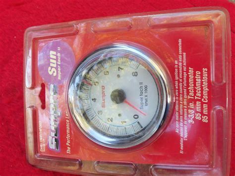 Purchase Sunpro Sun Super Tach Ii White Chrome Bezel New