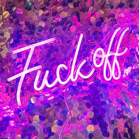 Amazon Fuck Off Neon Signs Pink Neon Lights For Bedroom Wall