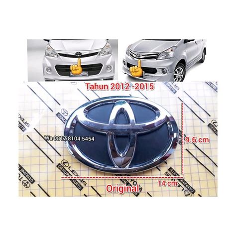 Jual Logo Breket Emblem Grill Depan Toyota All New Avanza Toyota Veloz