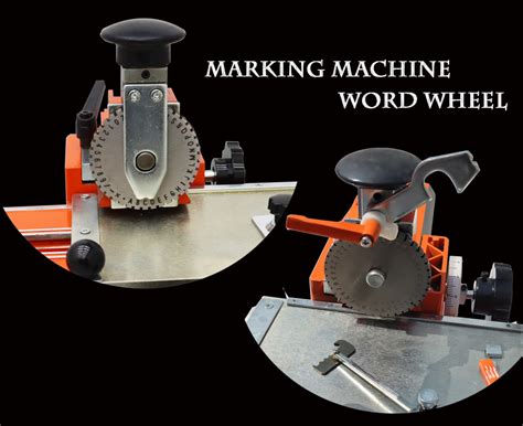 Semi Automatic Sheet Embosser Machine Wheel Font Metal Stamping Printer