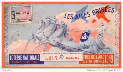 Billets de Loterie Loterie Nationale 1949 Tranche Spéciale Prix