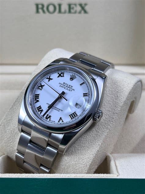 Full Set Rolex Datejust Ref Romans White Dial Luxury