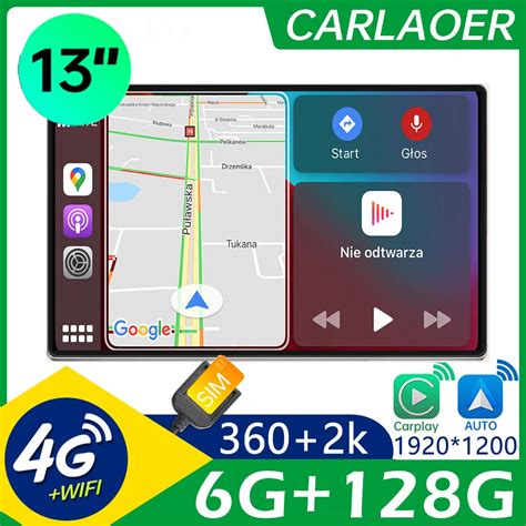 13 In Tesla Tarz Araba Android Oto CarPlay I In Araba Radyo Stereo