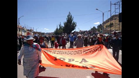 Puno Pobladores De Azángaro Frustran Desfile Por Paro De 48 Horas