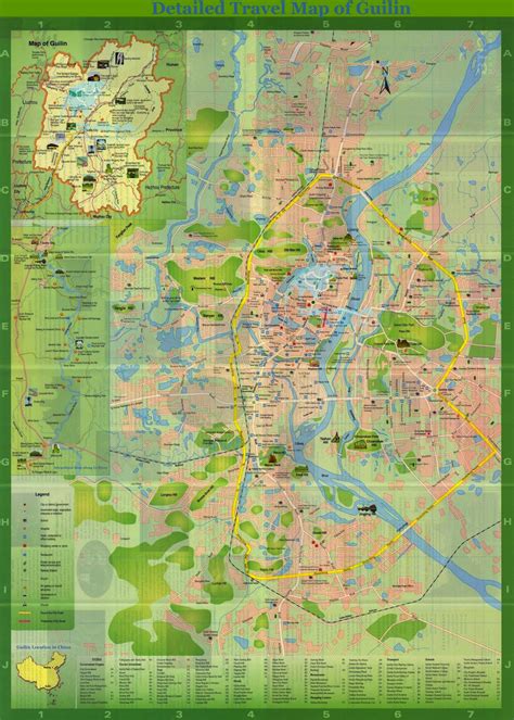 Mapas Y Planos De Guilin China Conmimochilacuestas