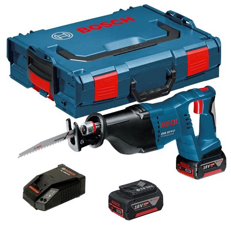 Bosch GSA 18 V Li Cordless Reciprocating Sabre Saw 2 X 5 0ah In L Boxx