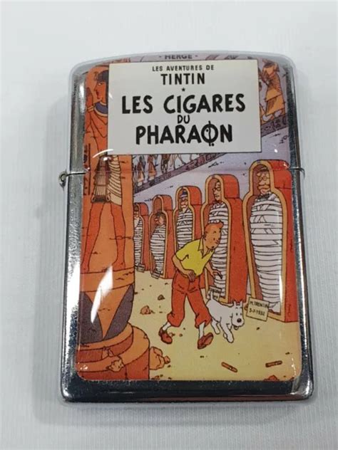 BRIQUET À ESSENCE Tintin et les cigares du pharaon en métal série