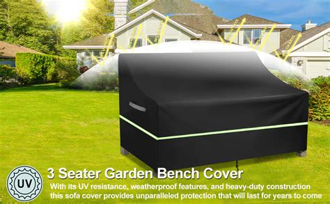 Seater Garden Bench Cover Waterproof Windproof Anti Uv Rip Proof