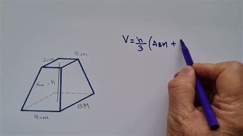 Volumen Del Tronco De Una Pir Mide Geometr A Descriptiva Youtube