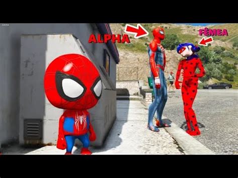 BEBE ARANHA DESCOBRIU SEGREDO DO SEU PAI LADYBUG NO GTA 5 YouTube