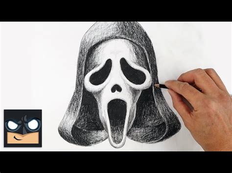 How To Draw Ghostface | Halloween Sketch Tutorial - Videos For Kids