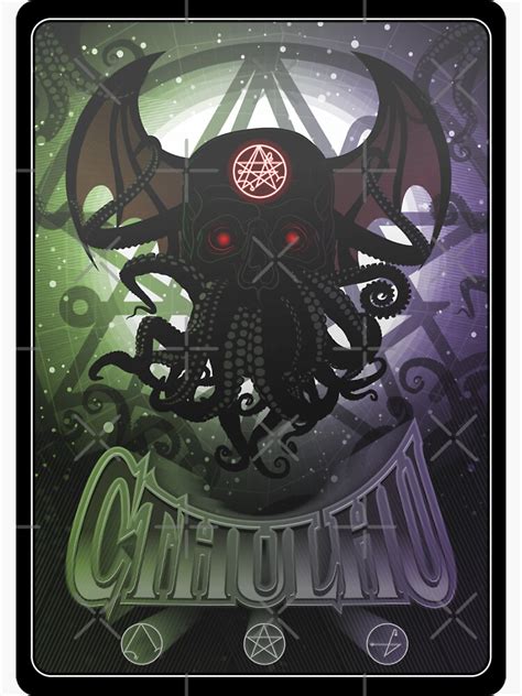 Vintage Retro Cthulhu H P Lovecraft The Call Of Cthulhu Sticker For